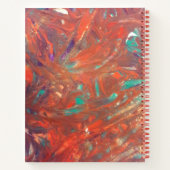 Personalisierte Abstrakte Orangenmalerei Notizblock (Rückseite)