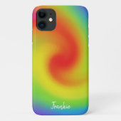 Personalisierte Abstrakte Regenbogenarbeit Case-Mate iPhone Hülle (Rückseite)