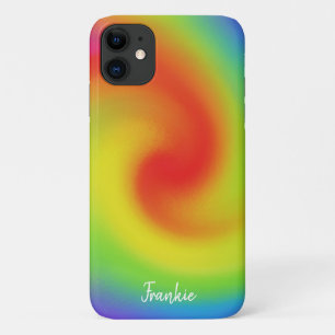 Personalisierte Abstrakte Regenbogenarbeit Case-Mate iPhone Hülle