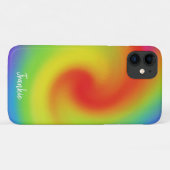 Personalisierte Abstrakte Regenbogenarbeit Case-Mate iPhone Hülle (Rückseite (Horizontal))