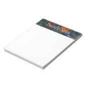 Personalisierte, Abstrakte Swirl-Note Pad Notizblock (Rotiert)