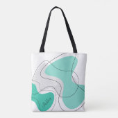 Personalisierte abstrakte Tragetaschen Tasche (Rückseite)