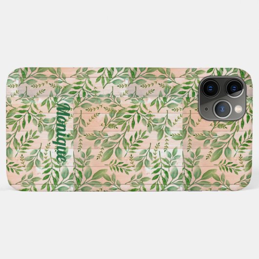 Personalisierte Abstrakte Vegetation Case-Mate iPhone Hülle (Rückseite (Horizontal))