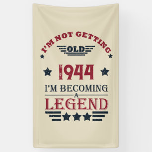 Personalisierte achtzig Vintage 80. Geburtstagsfei Banner