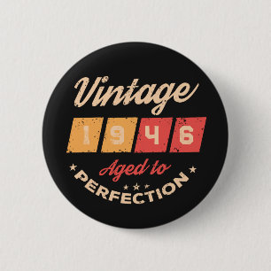 Personalisierte achtzig Vintage 80. Geburtstagsfei Button