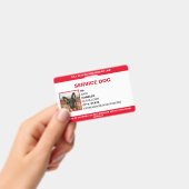 Personalisierte ADA Card Service Dog Foto ID Ausweis (Handheld)