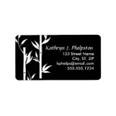 Personalisierte Adresse des modernen asiatischen B Adressaufkleber (Vorne)