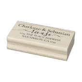 Personalisierte Adresse: Eleganter Scroll Text Gummistempel (Stempel)
