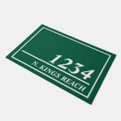 Personalisierte Adresse Fußmatte (Schrägansicht)