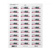 Personalisierte Adressetiketten mit heißem Schokol (Vorne)