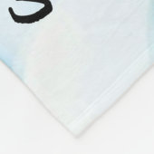 Personalisierte Affirmations Blanket Fleecedecke (Ecke)