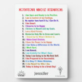 Personalisierte Affirmations Plaque Fotoplatte (Vorderseite)