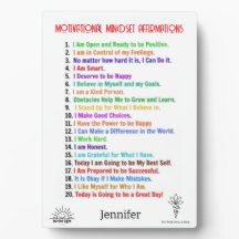 Personalisierte Affirmations Plaque