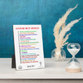 Personalisierte Affirmations Plaque Fotoplatte (Seite)