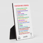 Personalisierte Affirmations Plaque Fotoplatte (Seite)