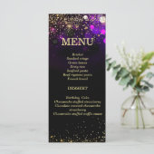 Personalisierte Afrikanerin Menükarte (Stehend Vorderseite)