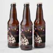 Personalisierte Afrikanische Amerikanerin zum Gebu Bierflaschenetikett (Flaschen)