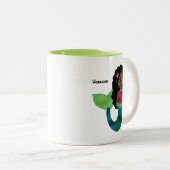 Personalisierte afrikanische amerikanische zweifarbige tasse (VorderseiteRechts)