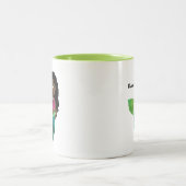 Personalisierte afrikanische amerikanische zweifarbige tasse (Mittel)