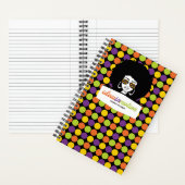 Personalisierte Afro Retro Punkte Notizblock (Innen)