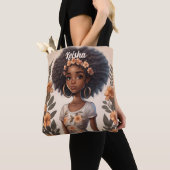 Personalisierte Afroamerikanerin Tote Tag Tasche (Von Nahem)