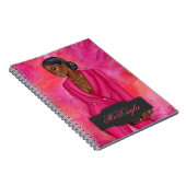 Personalisierte afroamerikanische CEO Boss Woman Notizblock (Rechte Seite)