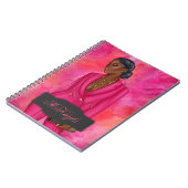 Personalisierte afroamerikanische CEO Boss Woman Notizblock (Linke Seite)