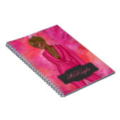 Personalisierte afroamerikanische CEO Boss Woman Notizblock (Rechte Seite)