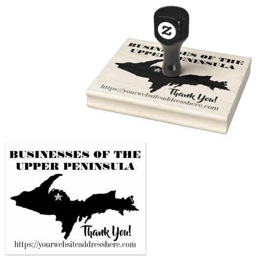 Personalisierte Ahornholz-Briefmarke Gummistempel (Stempel)