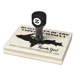 Personalisierte Ahornholz-Briefmarke Gummistempel