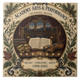 Personalisierte Akademie-Kunstperformance Fryeburg Fliese