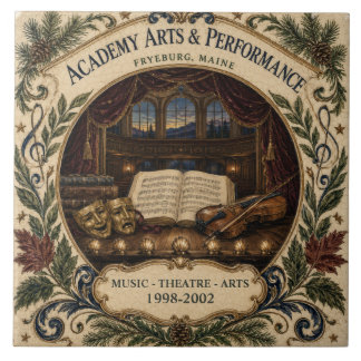 Personalisierte Akademie-Kunstperformance Fryeburg Fliese