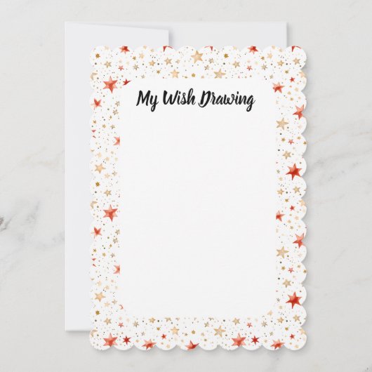 Personalisierte Aktivität der unsicheren Wunschlis Einladung (Rückseite)