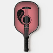 Personalisierte akustische Gitarre Pickleball Schläger (Rückseite)