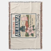Personalisierte Alabama-Decke Decke (Vorderseite Vertikal)