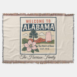 Personalisierte Alabama-Decke Decke