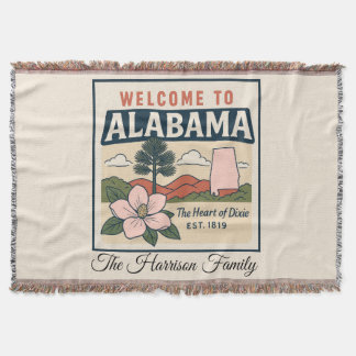 Personalisierte Alabama-Decke Decke