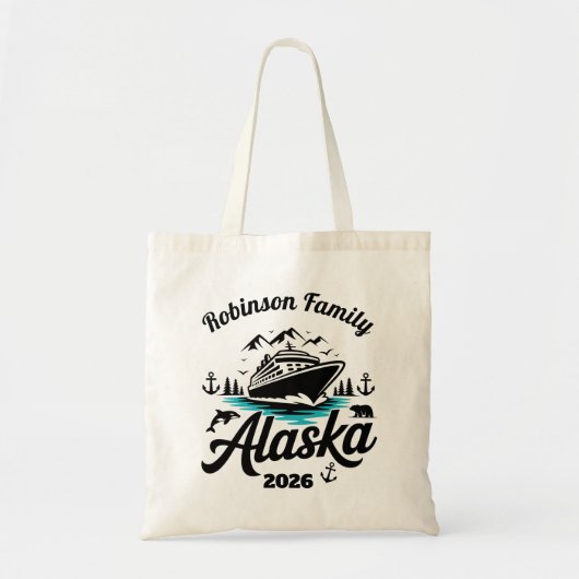 Personalisierte Alaska-Kreuzfahrt Tragetasche (Vorne)