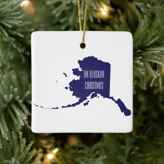 Personalisierte Alaska-Ornament Keramikornament (Baum)