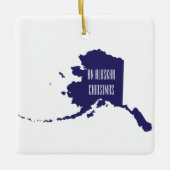 Personalisierte Alaska-Ornament Keramikornament (Vorderseite)