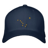 Personalisierte Alaska State Flag Design Stickerei Bestickte Baseballkappe (Vorderseite)