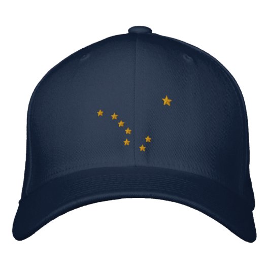 Personalisierte Alaska State Flag Design Stickerei Bestickte Baseballkappe (Vorderseite)