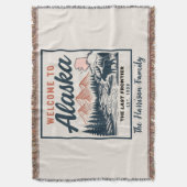 Personalisierte Alaska-Wurfdecke Decke (Vorderseite Vertikal)
