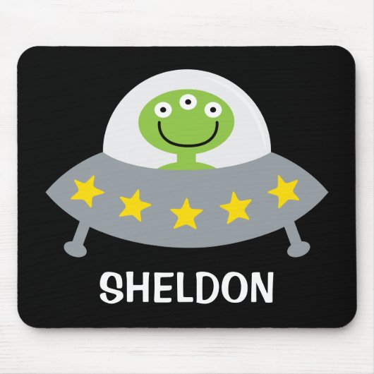 Personalisierte Alien für Kinder Mousepad (Vorne)