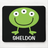 Personalisierte Alien für Kinder Mousepad (Vorne)