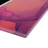 Personalisierte Alkoholtinte Monogramm Schneidebrett (Ecke)