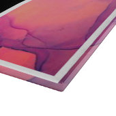 Personalisierte Alkoholtinte Monogramm Schneidebrett (Ecke)