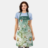 Personalisierte All-over-Print-Schürze, Daisy-Schü Schürze (Getragen)