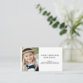 Personalisierte Allergie bei Kindern Visitenkarte (Stehend Vorderseite)