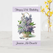 Personalisierte alles- Gute zum Geburtstagkarte Karte (Gelbe Blume)